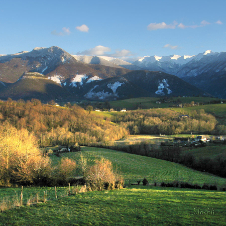 Vallons du Thouet - Arthez d'Asson - Cadre photo 30 x 30 cm