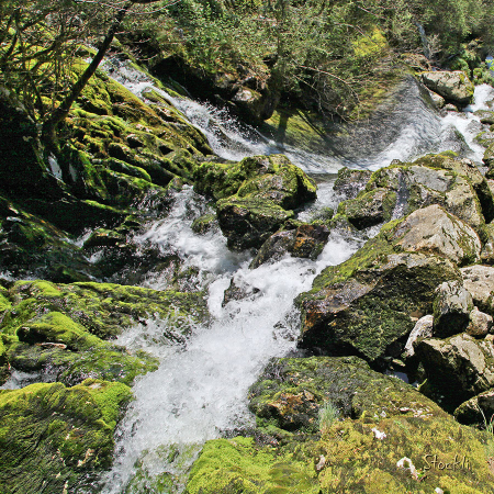 Aygue Negre - Ferrières - Cadre photo 30 x 30 cm