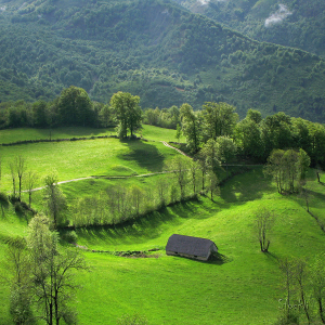 Espugna - Arbéost - Cadre photo 30 x 30 cm