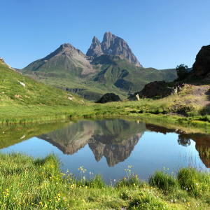 Reflets d'Ossau - Sallent de Gállego - Cadre photo 60 x 30 cm
